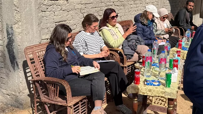 منظمة الغذاء العالمى ووفد ألمانى يتفقدان مشروعات تطوير الزراعة