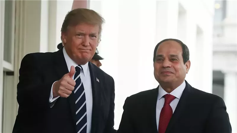 ترامب يبعث برسالة شكر لـ الرئيس السيسي على جهوده في وقف إطلاق النار بغزة