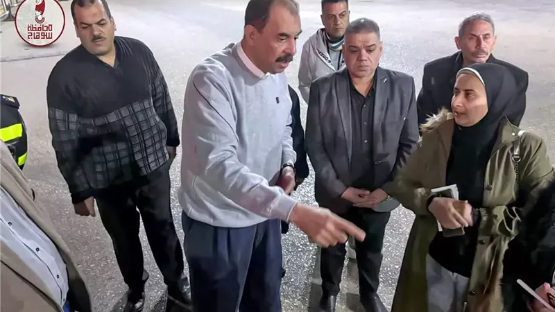 محافظ سوهاج يتفقد منطقة ونفق الشهيد اللواء نبيل فراج