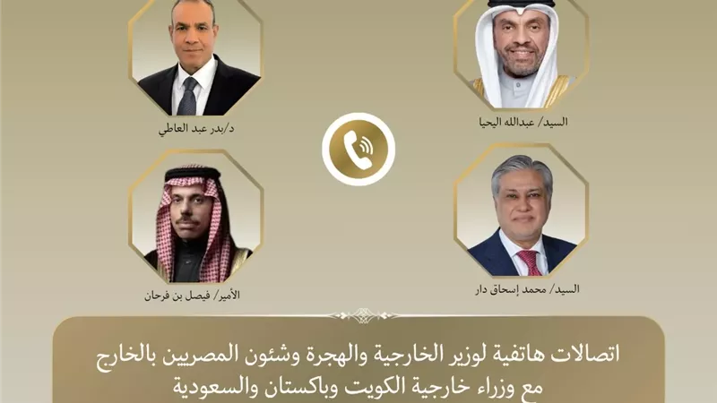 وزير الخارجية لنظرائه بالسعودية والكويت وباكستان: تنفيذ المرحلة الثانية من خطة ترامب لغزة ضرورة