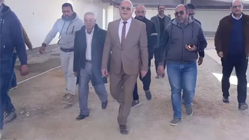 بدء تشطيبات صالة الألعاب الدولية بجامعة سوهاج
