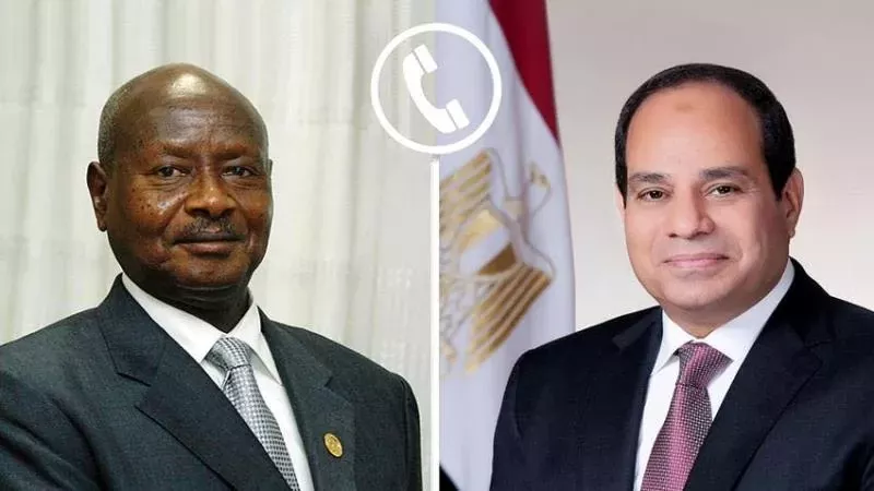الرئيس السيسي يهنئ نظيره الأوغندي هاتفيا لانتخابه لولاية رئاسية جديدة