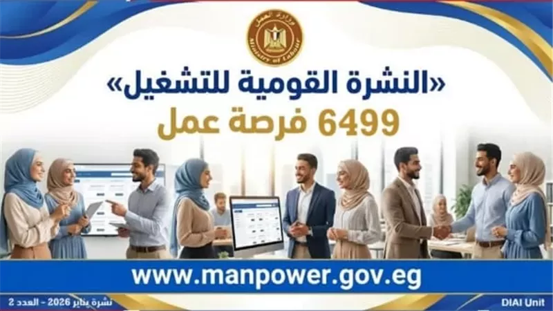 وزير العمل يعلن توفير 6499 فرصة عمل جديدة في 10 محافظات