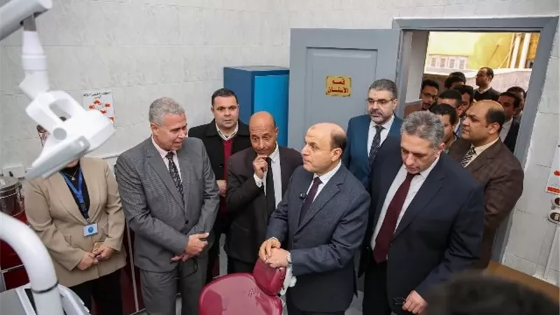 عبد المعطى يفتتح اقسام طبية بمستشفى حميات دسوق