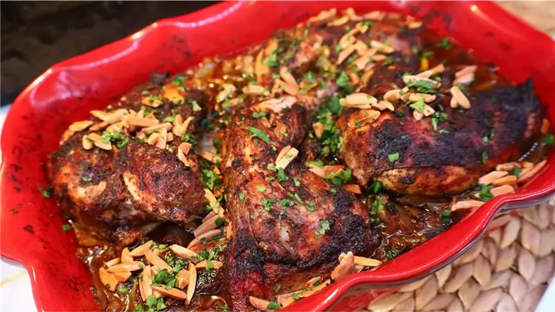 صينية دجاج بالسماق