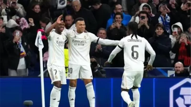 مبابي يمنح ريال مدريد هدف التقدم أمام موناكو ويرفض الاحتفال