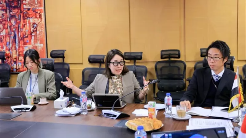 نائبة وزيرة التضامن تلتقي فريق هيئة التعاون الدولي اليابانية