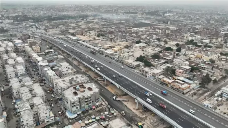 بدء التشغيل التجريبي لتوسعة ورفع مناسيب كوبري العامرية
