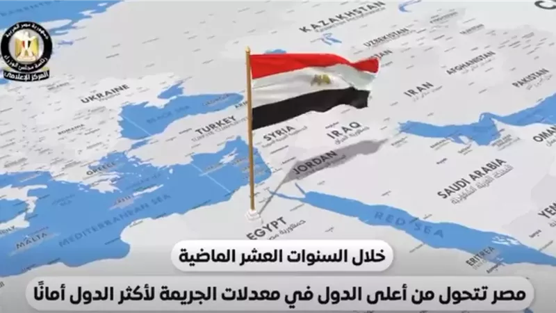 بالفيديو.. مجلس الوزراء: مصر تتحول من أعلى الدول في معدلات الجريمة لأكثرها أمانًا خلال 10 سنوات