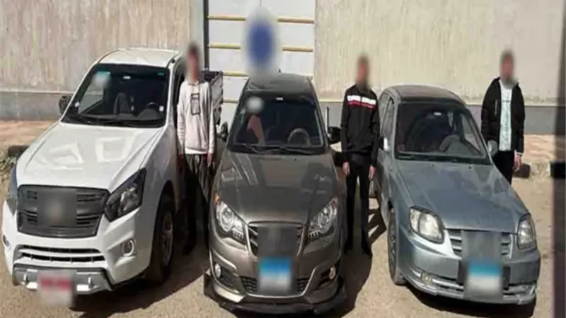 ضبط 3 أشخاص استعرضوا بسياراتهم بشمال سيناء