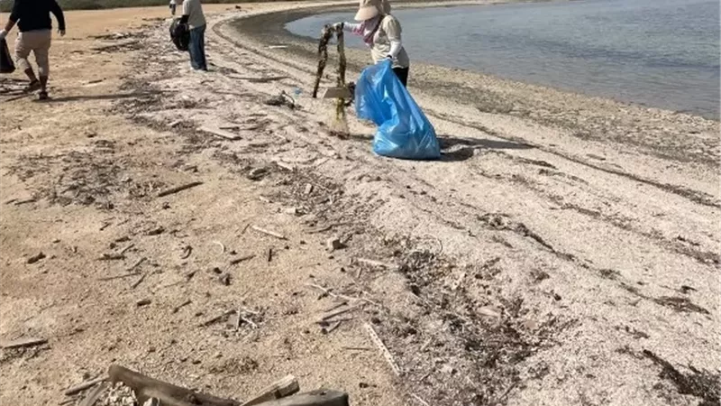 فى يوم البيئة الوطنى حملة نظافة لجزيرة ابو منقار بالغردقة