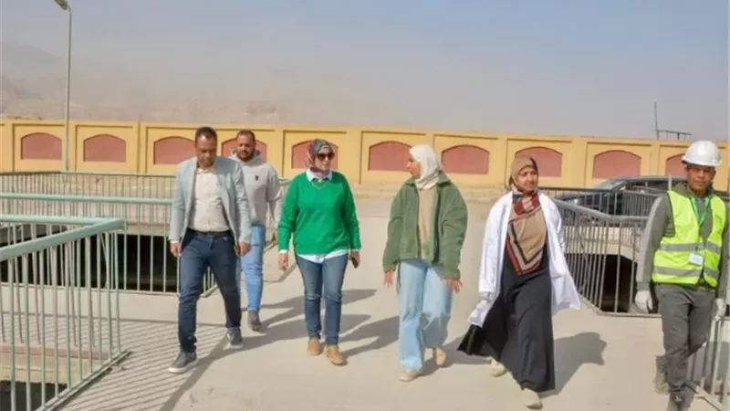 رئيس جهاز السويس تتابع الأداء التشغيلي لمحطة معالجة المخلفات