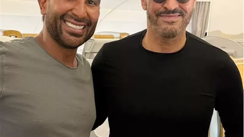 أحمد سعد برفقة كاظم الساهر فى أحدث ظهور.. مدرسة الحب