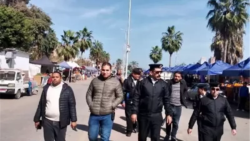 إزالة التعديات بشوارع مدن دمياط