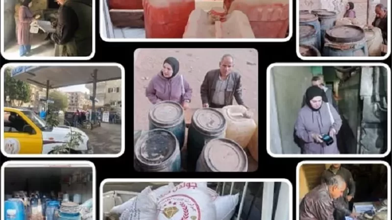 ضبط سولار ودقيق قبل تداولهما بالسوق السوداء في حملة تموينية بشبين القناطر
