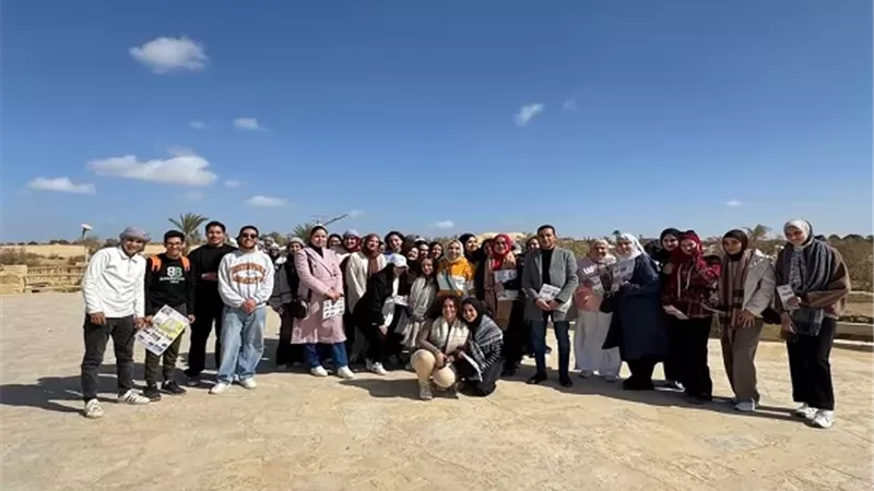 رحلة إلى معالم الفيوم السياحية والأثرية لطلاب كلية الاعلام