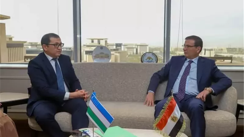وزير الزراعة يستقبل سفير أوزبكستان ويبحث سبل التعاون الزراعي
