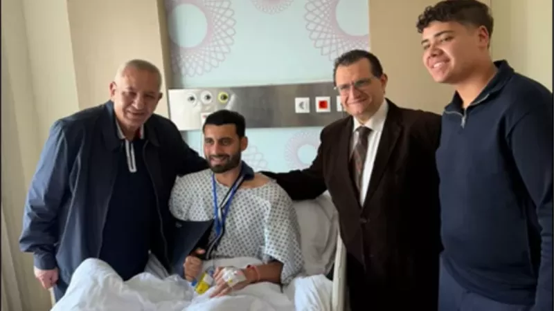 كامل أبو علي يطمئن على الحالة الصحية لـ