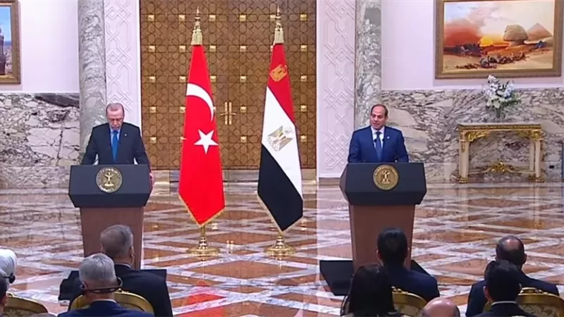 الرئيس السيسي: المضي قدمًا في توطيد أطر التعاون مع الجانب التركي