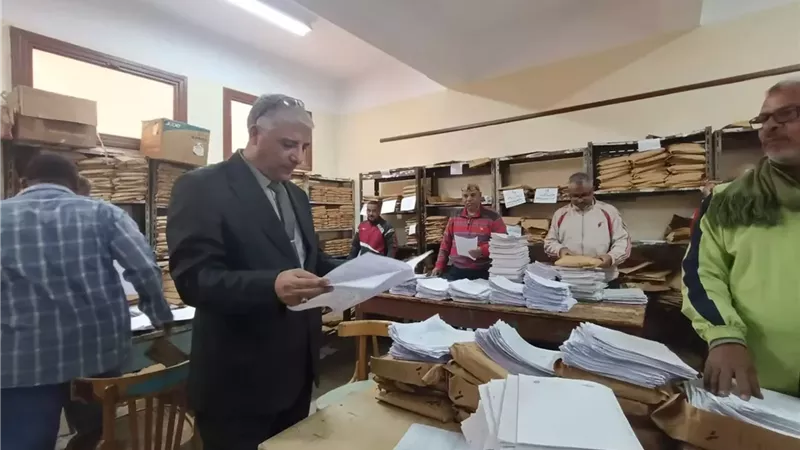 وكيل الوزارة : سرعة إنهاء أعمال التصحيح بكنترول الشهادة الاعدادية