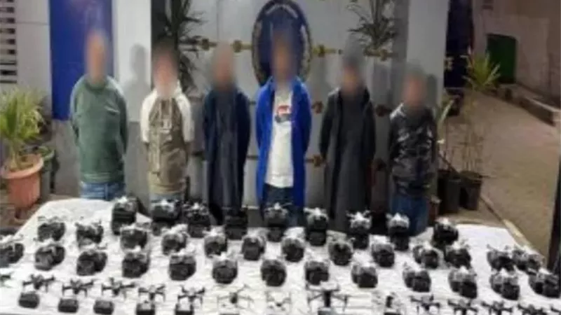 ضبط 6 أشخاص بحوزتهم 47 طائرة 