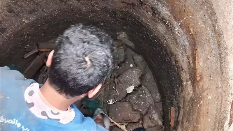 حل مشكلة الصرف الصحي بقرية الشيخ مبارك في بلطيم