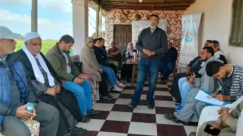 مدرسة حقلية لمزارعي القمح في الإسماعيلية..صور