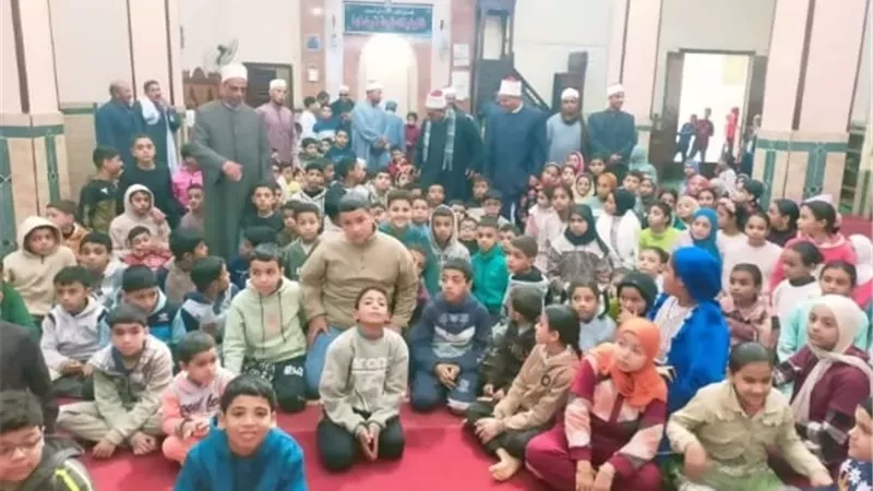 أوقاف القليوبية تنظم لقاء الجمعة للأطفال بالمسجد الكبير بقرية الحصة فى طوخ