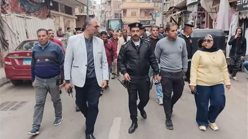 حملة مكبرة لرفع الإشغالات بمدن دمياط