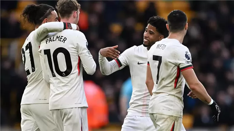 هاتريك بالمر يقود تشيلسي للفوز على ولفرهامبتون بالدوري الإنجليزي