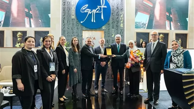 الجناح المصري المشارك بمعرض EMITT يحصد جائزة أفضل جناح