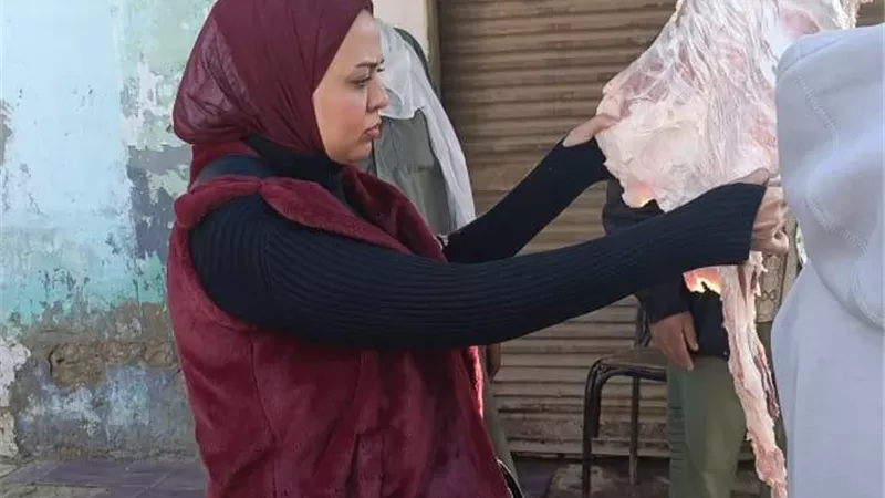 ضبط أكثر من 3 أطنان لحوم غير صالحة ومذبوحة خارج المجازر بالمنيا