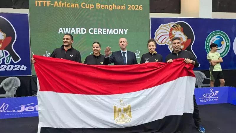 وزير الشباب يهنئ أبطال تنس الطاولة بعد الإنجاز القاري والتتويج بذهبيتي كأس أفريقيا