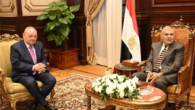 رئيس مجلس الشيوخ يستقبل رئيس مجلس الدولة