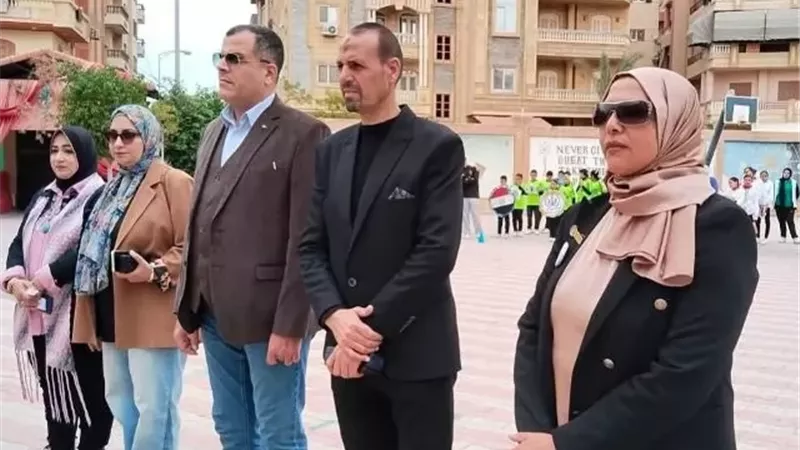 مدير تعليم دمياط يشهد تصفيات 