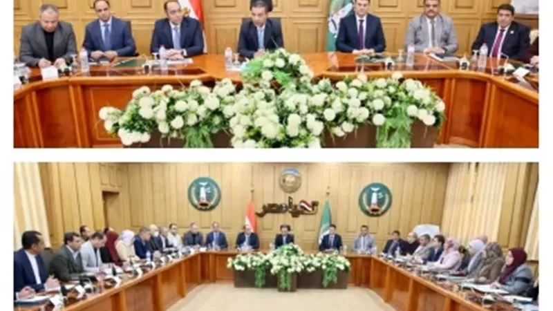 محافظ المنوفية الجديد يظهر العين الحمراء في أول إجتماع
