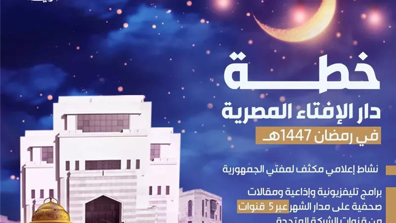 تفاصيل خطة دار الإفتاء المصرية لشهر رمضان المبارك