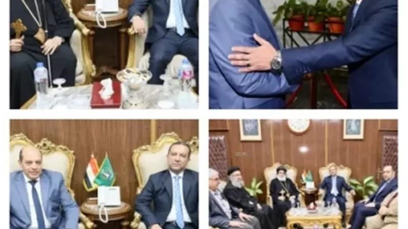 محافظ المنوفية يتلقى التهاني فور توليه مهام منصبه