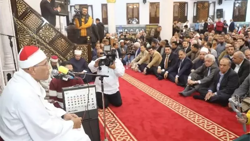 محافظ الشرقيةيفتتح مسجد كفرأبوحسين بالزقازيق بتكلفة 11 مليون جنيه