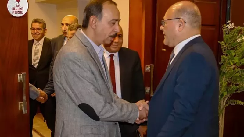 محافظ سوهاج يستقبل رئيس جامعة سوهاج للتهنئة بثقة القيادة السياسية