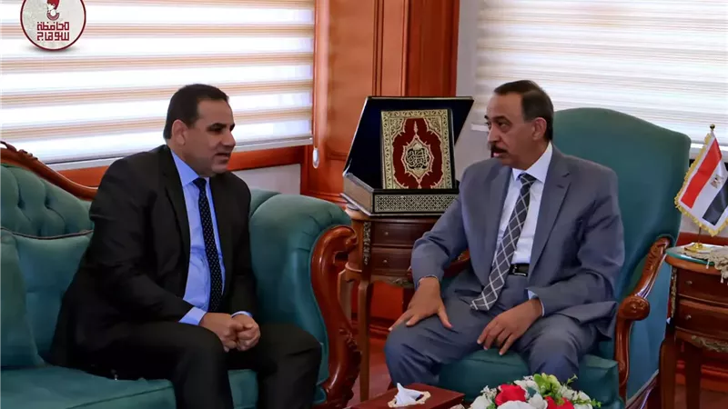 محافظ سوهاج يستقبل مدير الأمن للتهنئة بتوليه المنصب الجديد