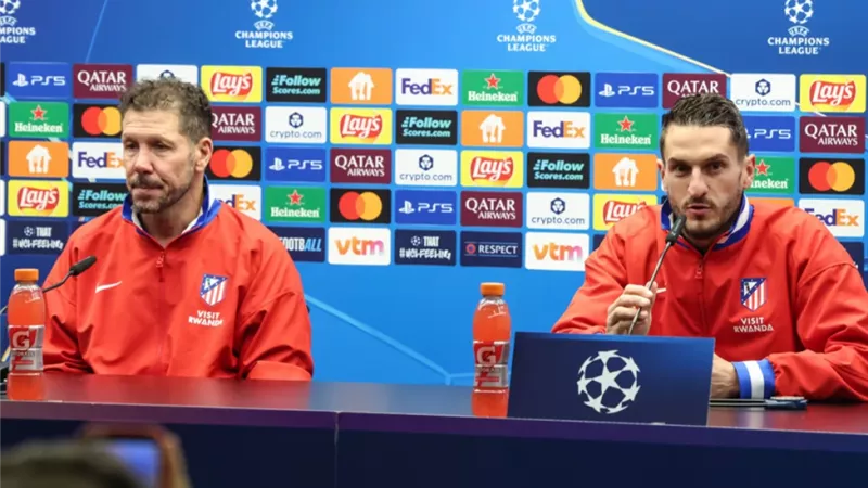 سيميوني يعلن تشكيل أتلتيكو مدريد أمام كلوب بروج في دوري الأبطال