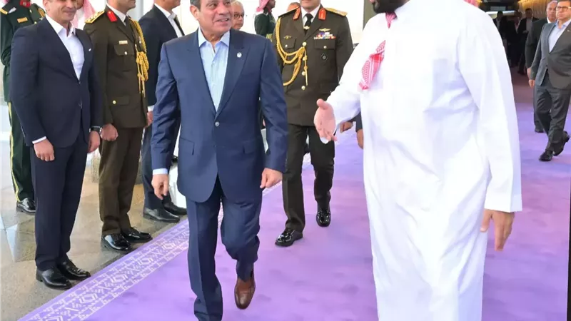 الرئيس السيسى وولى العهد السعودي يؤكدان احترام سيادة الدول