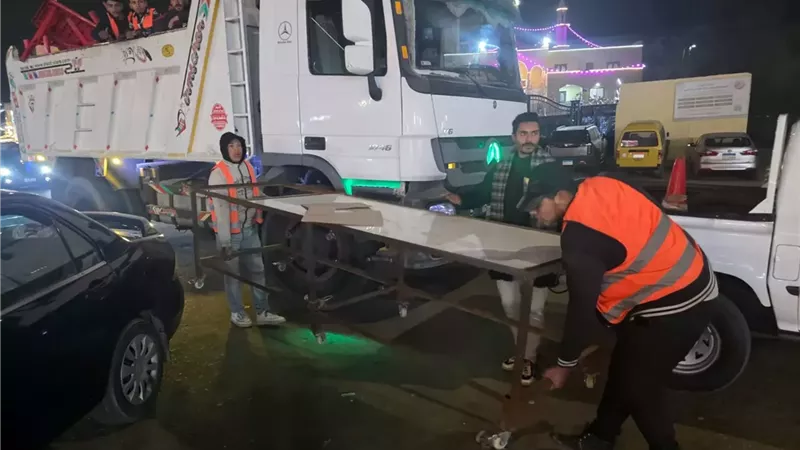 حملة مكبرة لإزالة الإشغالات بأكتوبر .. صور