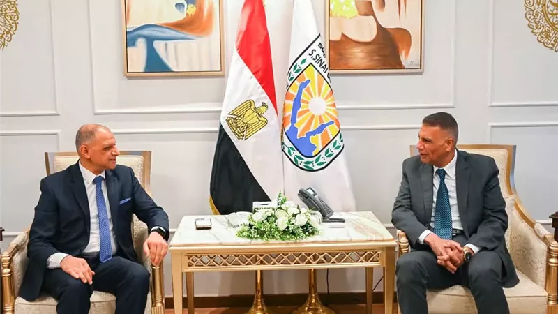 محافظ جنوب سيناء يستقبل مدير الأمن للتهنئة بالمنصب ورمضان