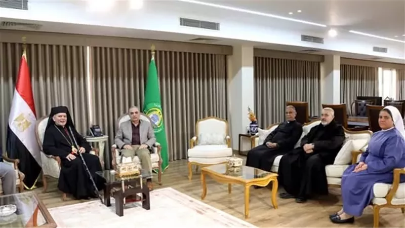 اللواء نبيل حسب الله يستقبل ممثلي كنائس الإسماعيلية