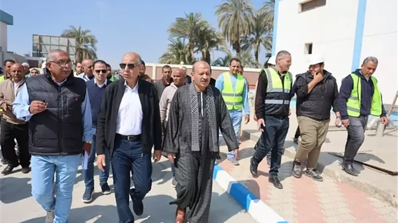 بدء التشغيل التجريبي لمحطة مياه العدوة بالمنيا