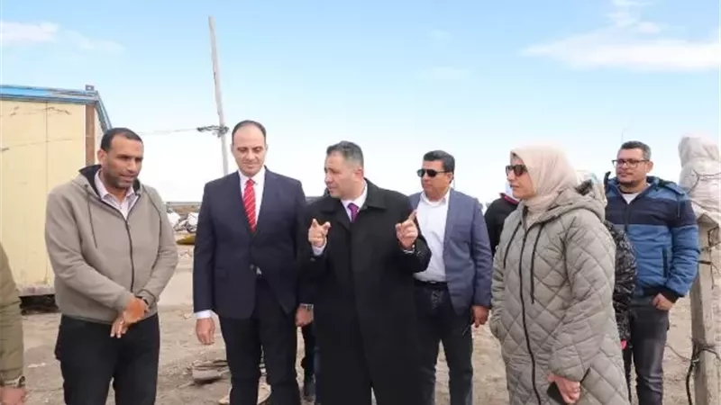 محافظ دمياط بتفقد مشروع تطوير مدخل المحافظة بشطا