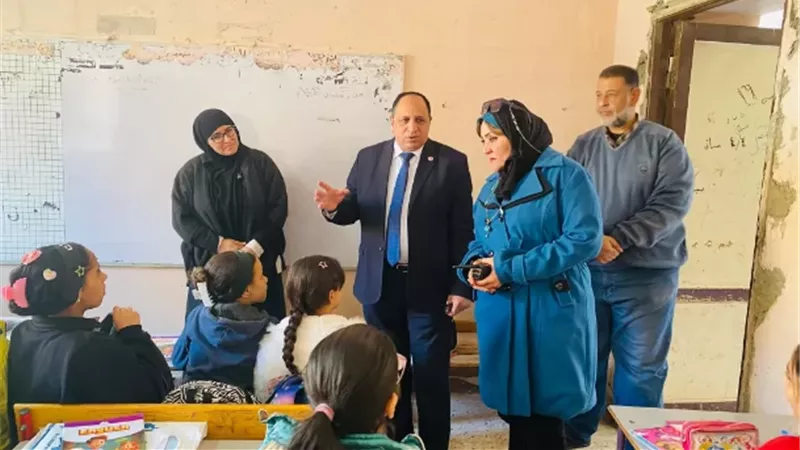وكيل تعليم القليوبية يتابع انتظام الدراسة بمدارس الخصوص