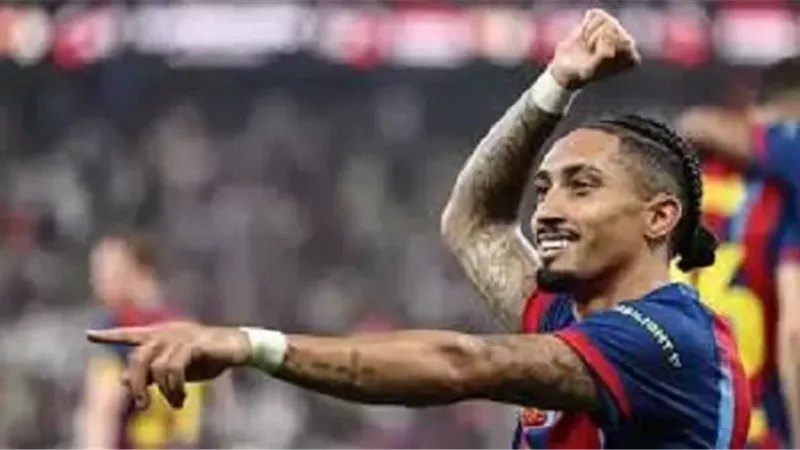 رافينها يضرب شباك أتليتكو مدريد بالهدف الثاني لـ برشلونة
